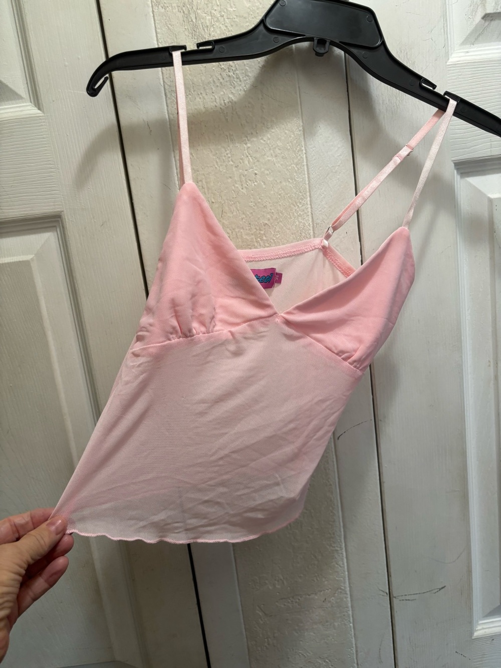 Edikted Light Pink Stretch Cami Top